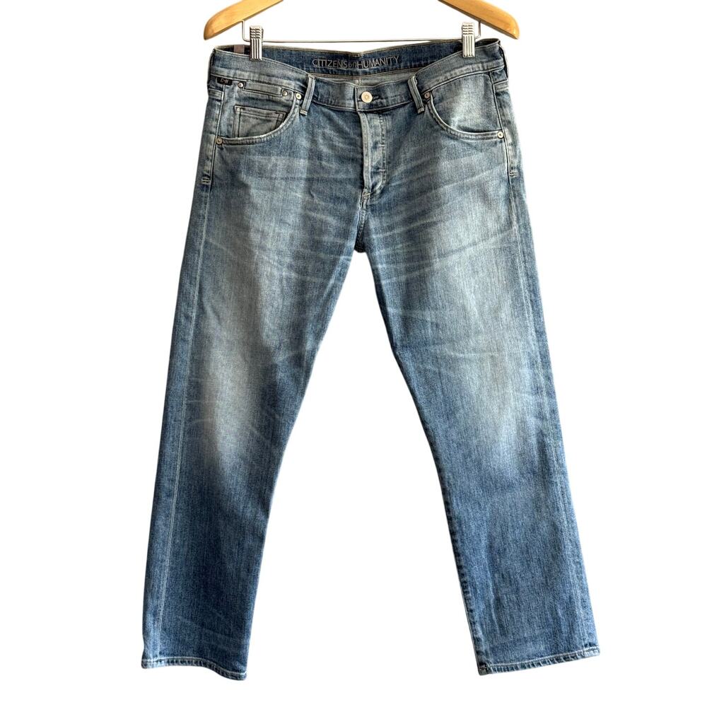 Citizens of Humanity Emerson Slim Boyfriend Jeans Light Wash Vintage Fade Sz 30